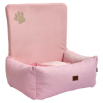 Autosedačka pre psa Golden dog S/M - ružová